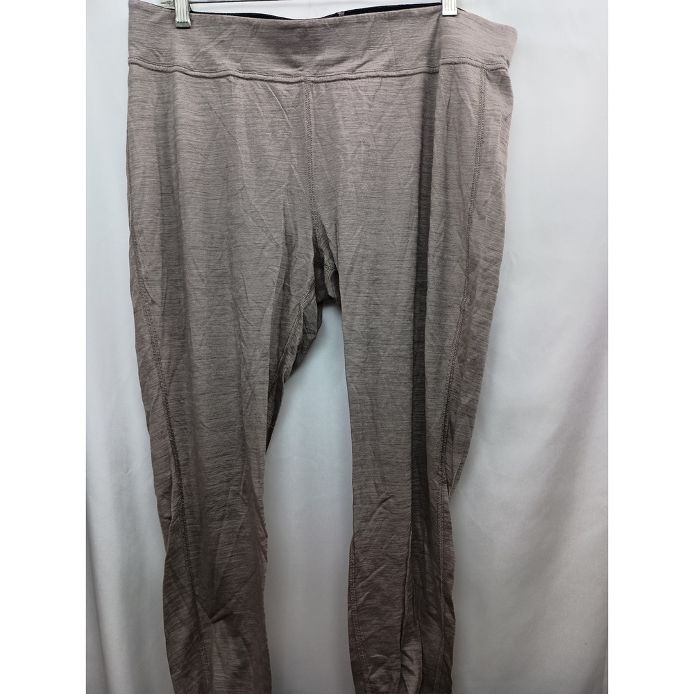 LL Bean Womens XL Merino Wool Lightweight Base Layer outdoor Leggings gray